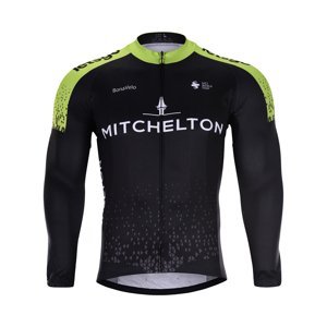 BONAVELO Cyklistický dres s dlhým rukávom zimný - SCOTT 2020 WINTER - čierna/zelená