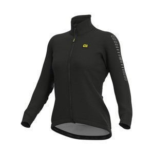 ALÉ Cyklistická zateplená bunda - FONDO LADY WNT - čierna XL