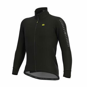 ALÉ Cyklistická zateplená bunda - FONDO WINTER - čierna 2XL
