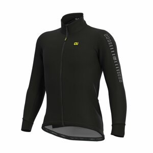 ALÉ Cyklistická zateplená bunda - FONDO WINTER - čierna L