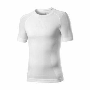 CASTELLI Cyklistické tričko s krátkym rukávom - CORE SEAMLESS - biela L-XL