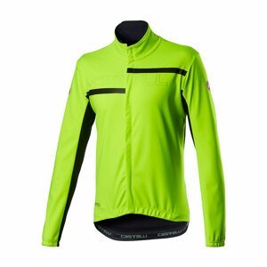 CASTELLI Cyklistická zateplená bunda - TRANSITION 2 - žltá XL