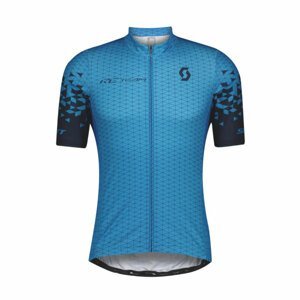 SCOTT Cyklistický dres s krátkym rukávom - RC TEAM 10 - modrá 2XL
