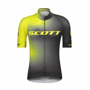 SCOTT Cyklistický dres s krátkym rukávom - RC PRO 2021 - žltá/čierna S