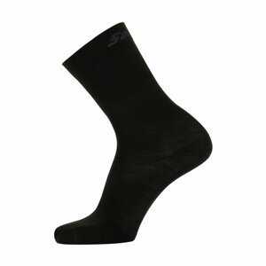 SANTINI Cyklistické ponožky klasické - WOOL - čierna 40-43