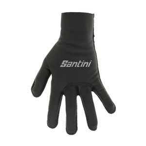 SANTINI Cyklistické rukavice dlhoprsté - VEGA XTREME - čierna