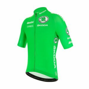 SANTINI Cyklistický dres s krátkym rukávom - LA VUELTA 2020 - zelená