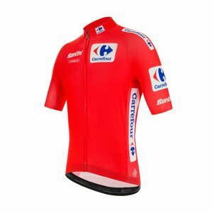 SANTINI Cyklistický dres s krátkym rukávom - LA VUELTA 2020 - červená 3XL