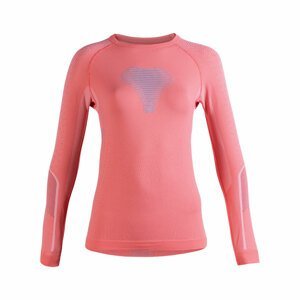 UYN Cyklistické tričko s dlhým rukávom - VISYON LADY - ružová/fialová