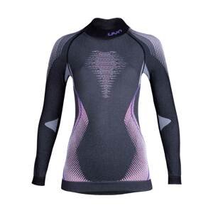 UYN Cyklistické tričko s dlhým rukávom - EVOLUTYON LADY - fialová/šedá/ružová S-M