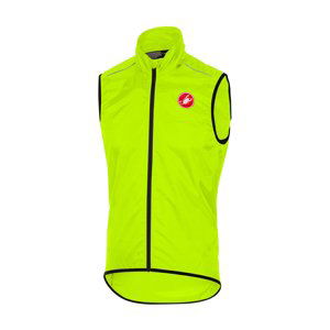 CASTELLI Cyklistická vesta - SQUADRA - žltá XS