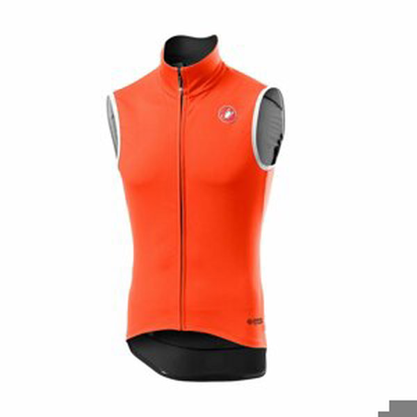 CASTELLI Cyklistická vesta - PERFETTO ROS - oranžová M