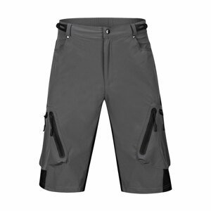 MONTON Cyklistické nohavice krátke bez trakov - SPORTY MTB - šedá M