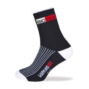BIOTEX Cyklistické ponožky klasické - TERMO - biela/čierna