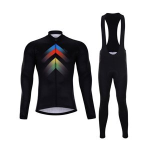 HOLOKOLO Cyklistický zimný dres a nohavice - HYPER WINTER  - viacfarebná/čierna