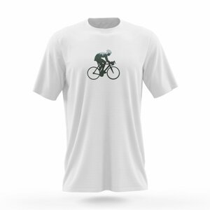 NU. BY HOLOKOLO Cyklistické tričko s krátkym rukávom - BEHIND BARS - biela/zelená L