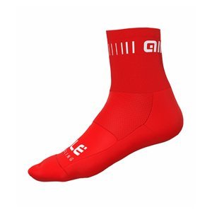 ALÉ Cyklistické ponožky klasické - STRADA Q-SKIN - červená