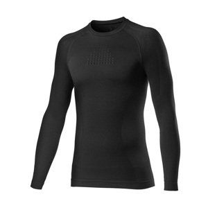 CASTELLI Cyklistické tričko s dlhým rukávom - CORE SEAMLESS - čierna S-M