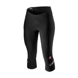 CASTELLI Cyklistické nohavice 3/4 bez trakov - VELOCISSIMA 2 LADY - čierna S