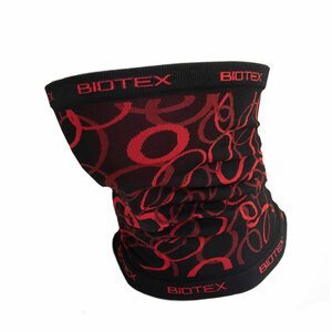 BIOTEX Cyklistický nákrčník - MULTIFUNCTIONAL - čierna/červená UNI