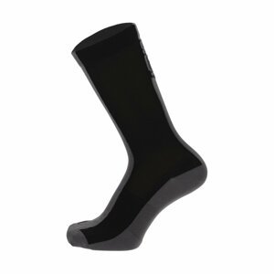 SANTINI Cyklistické ponožky klasické - PURO - čierna M-L