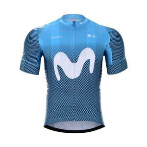 BONAVELO Cyklistický dres s krátkym rukávom - MOVISTAR 2021 - modrá XL