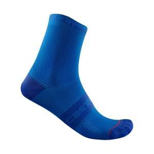 CASTELLI Cyklistické ponožky klasické - SUPERLEGGERA T 12 - modrá