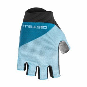 CASTELLI Cyklistické rukavice krátkoprsté - ROUBAIX GEL 2 LADY - svetlo modrá