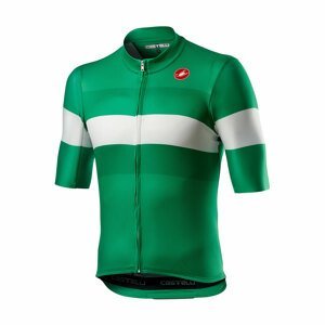 CASTELLI Cyklistický dres s krátkym rukávom - LA MITICA - zelená/biela M
