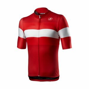 CASTELLI Cyklistický dres s krátkym rukávom - LA MITICA - biela/červená L