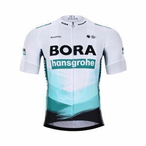 BONAVELO Cyklistický dres s krátkym rukávom - BORA 2021 - čierna/zelená/biela 2XL
