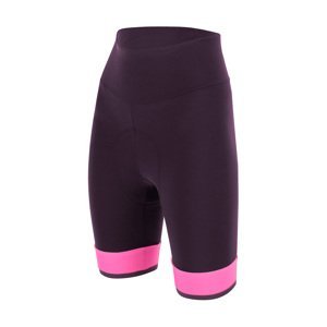 SANTINI Cyklistické nohavice krátke bez trakov - GIADA LUX LADY - ružová/fialová