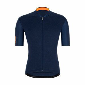 SANTINI Cyklistický dres s krátkym rukávom - COLORE - modrá M