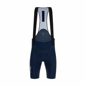 SANTINI Cyklistické nohavice krátke s trakmi - TONO DINAMO - modrá 3XL