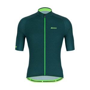 SANTINI Cyklistický dres s krátkym rukávom - KARMA KITE - zelená M