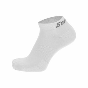 SANTINI Cyklistické ponožky členkové - CUBO - biela