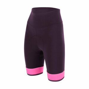 SANTINI Cyklistické nohavice krátke bez trakov - GIADA LUX LADY - fialová/ružová S