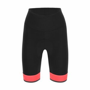 SANTINI Cyklistické nohavice krátke bez trakov - GIADA LUX LADY - čierna/ružová XS