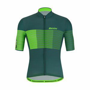 SANTINI Cyklistický dres s krátkym rukávom - TONO FRECCIA - zelená 3XL