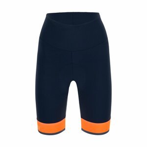 SANTINI Cyklistické nohavice krátke bez trakov - GIADA LUX LADY - modrá/oranžová XS