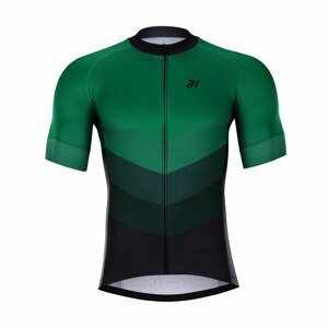 HOLOKOLO Cyklistický dres s krátkym rukávom - NEW NEUTRAL - zelená/čierna 3XL