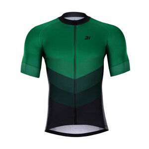 HOLOKOLO Cyklistický dres s krátkym rukávom - NEW NEUTRAL - zelená/čierna XL