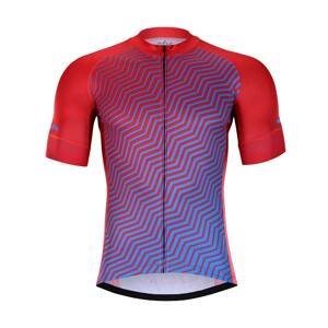 HOLOKOLO Cyklistický dres s krátkym rukávom - DAYBREAK - modrá/červená