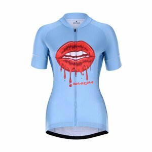 HOLOKOLO Cyklistický dres s krátkym rukávom - CASSIS LADY - modrá M