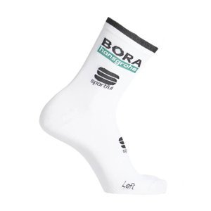 SPORTFUL Cyklistické ponožky klasické - BORA HANSGROHE 2021 - biela