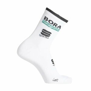 SPORTFUL Cyklistické ponožky klasické - BORA HANSGROHE 2021 - biela 36-39