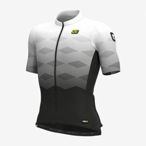 ALÉ Cyklistický dres s krátkym rukávom - MAGNITUDE - čierna/biela 2XL