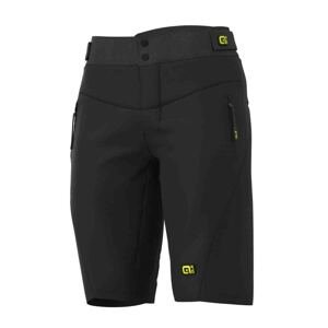 ALÉ Cyklistické nohavice krátke bez trakov - ENDURO 2.0 - čierna XL