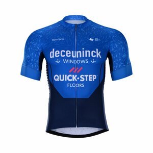 BONAVELO Cyklistický dres s krátkym rukávom - QUICKSTEP 2021 - modrá/biela