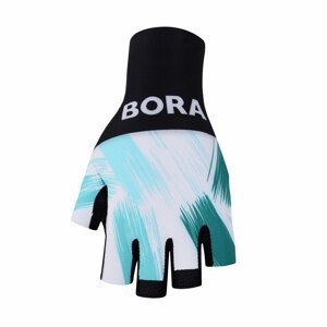 BONAVELO Cyklistické rukavice krátkoprsté - BORA 2022  - čierna/zelená
